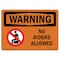 Signmission OSHA WARNING Sign, No Riders Allowed W/ Symbol, 10in X 7in Decal, 7" W, 10" L, Landscape OS-WS-D-710-L-12273 - alternate 1
